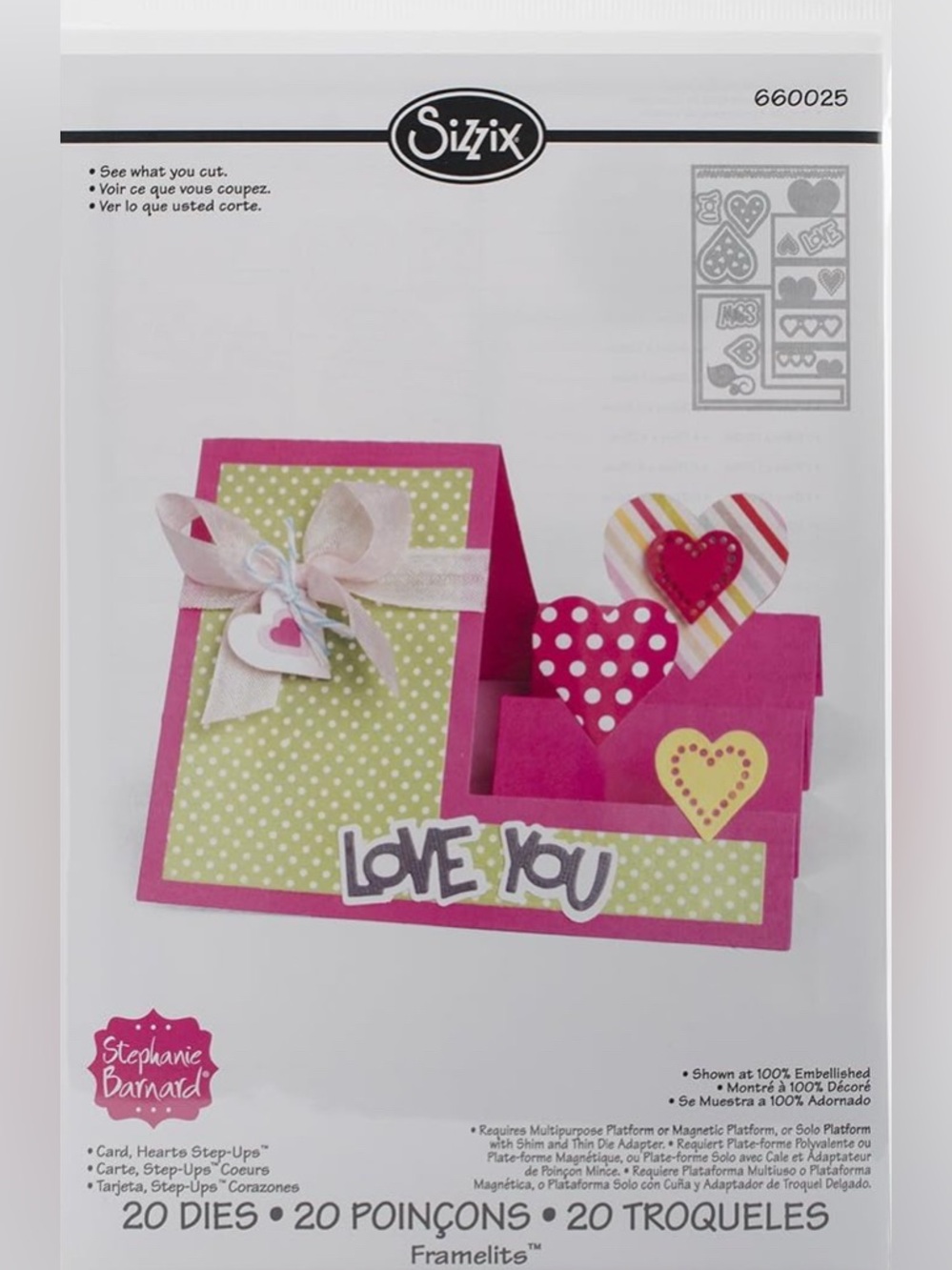 Sizzix Heart Step-Up Card Die Set